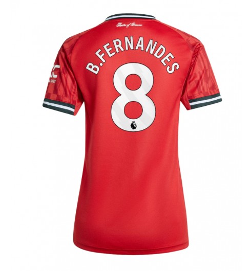 Manchester United Bruno Fernandes #8 Hjemmedrakt Dame 2025-26 Korte ermer Manchester United Bruno Fernandes #8 Hjemmedrakt Dame 2025-26 Korte ermer